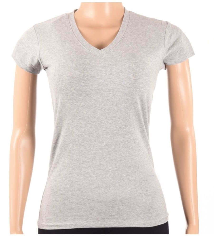 remera gris mujer