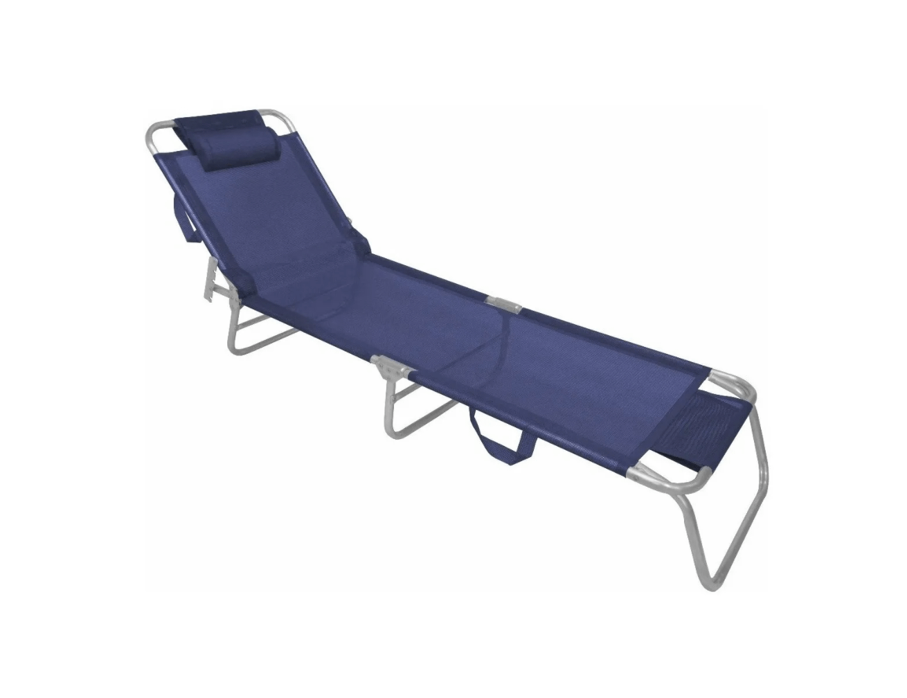 Silla Reposera Camastro Aluminio Mor Plegable Azul M MundoTrabajo