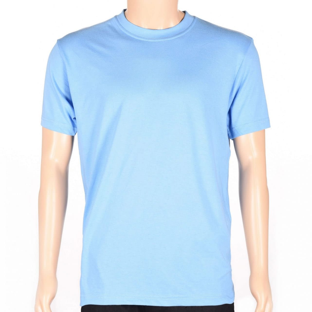 Remera Básica De Trabajo Unisex Celeste MundoTrabajo