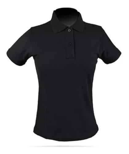 remera polo negra