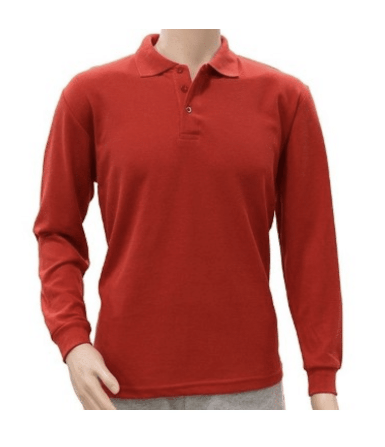 remera polo roja