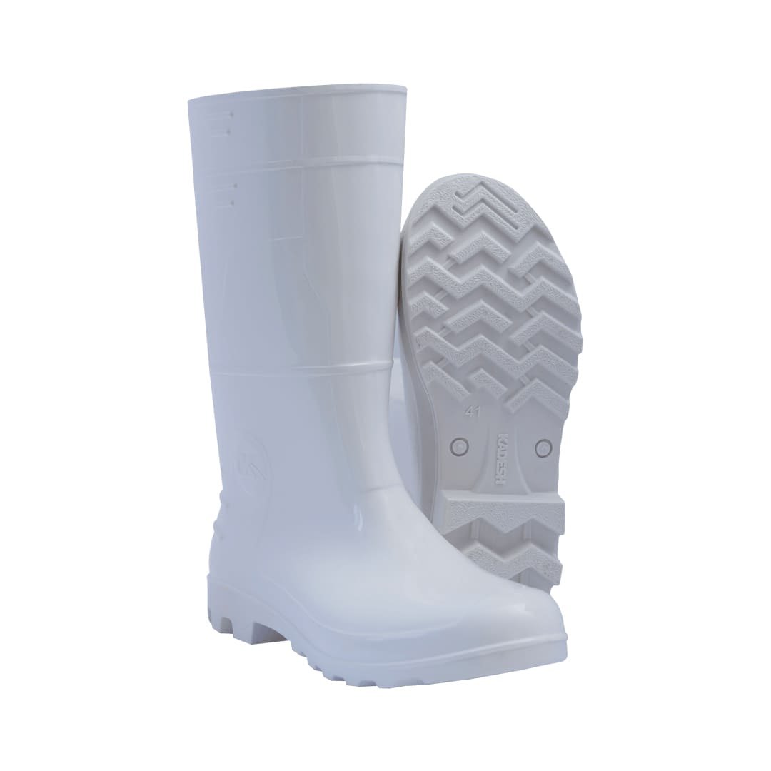 Bota Lluvia PVC Trabajo Blanco - MundoTrabajo