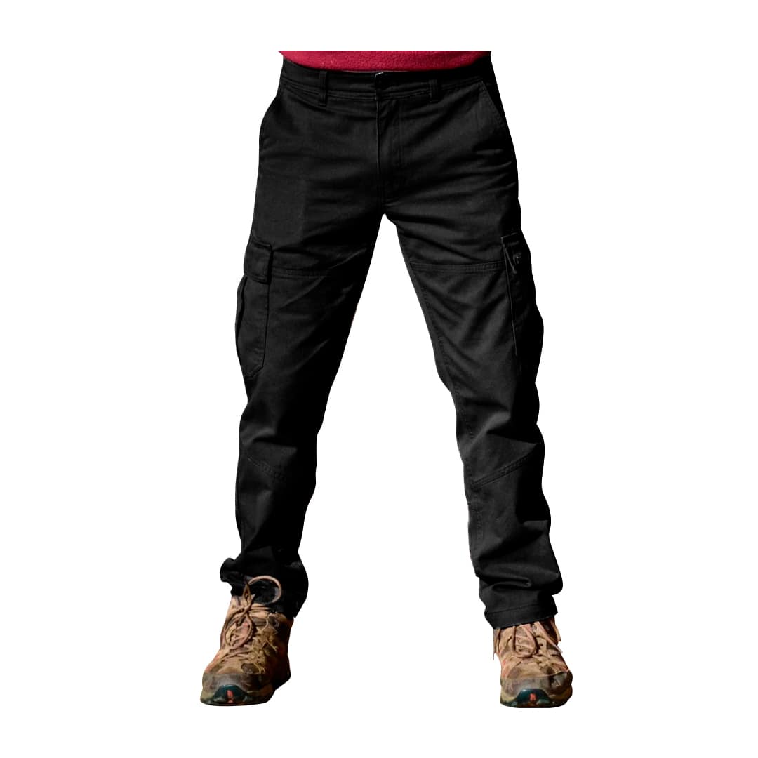 Pantalón Cargo De Trabajo Reforzado Negro - MundoTrabajo