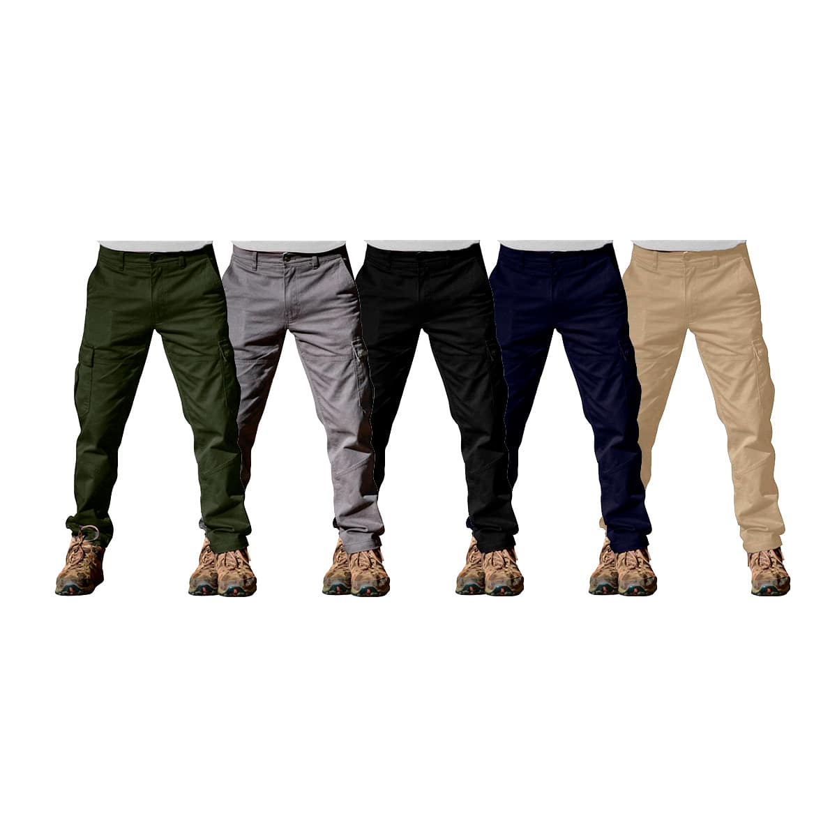 Pantalón Cargo Hombre Trabajo Colores Varios - MundoTrabajo