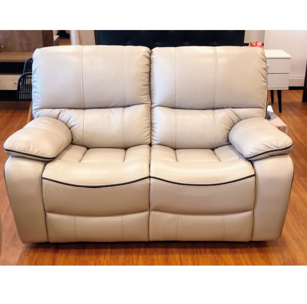 sillon 2 cuerpos sofa reclinable living comedor beige jon