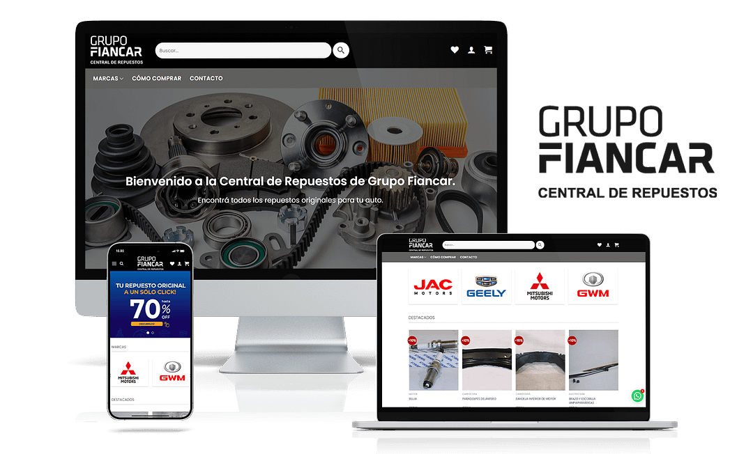 Servicio Diseño Web Fiancar Uruguay