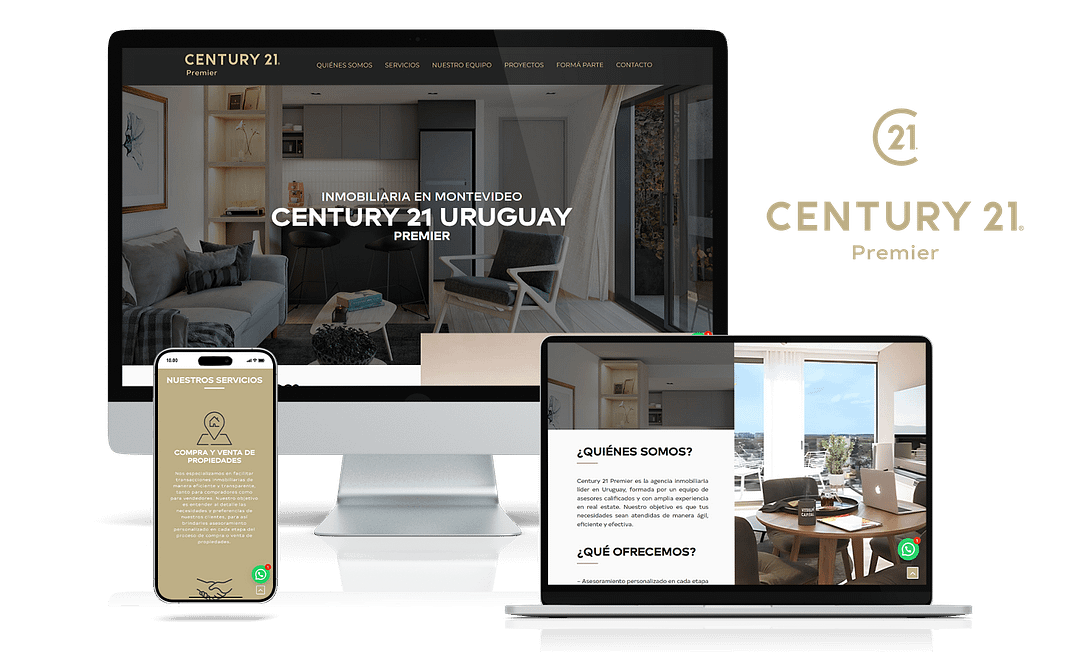 Servicio Diseño Web Century 21 Uruguay