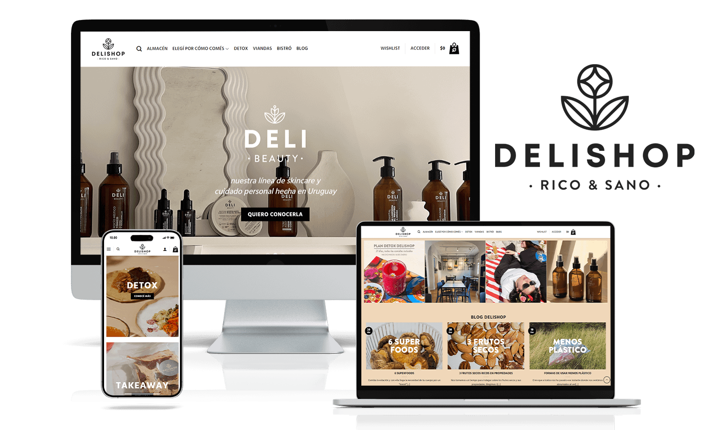 Servicio Diseño Web Delishop Uruguay