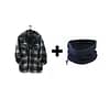 Camisa Leñadora Corderito + Gorro Polar Azul