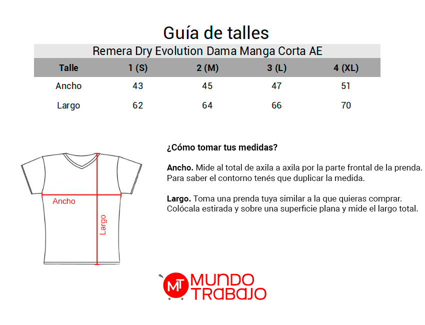 Remera Dry Evolution Dama Manga Corta AE 