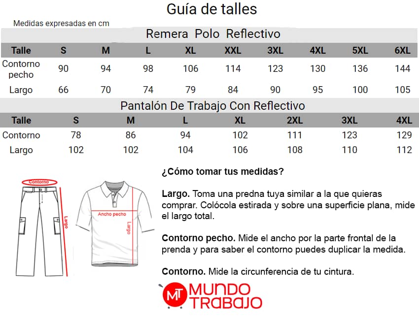 Guía de talles Remera-Manga-Corta-Y-Pantalon-Bicolor-Reflectivo