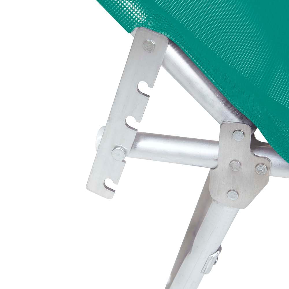 Silla Reposera Camastro Aluminio Mor Plegable Verde - Imagen 13
