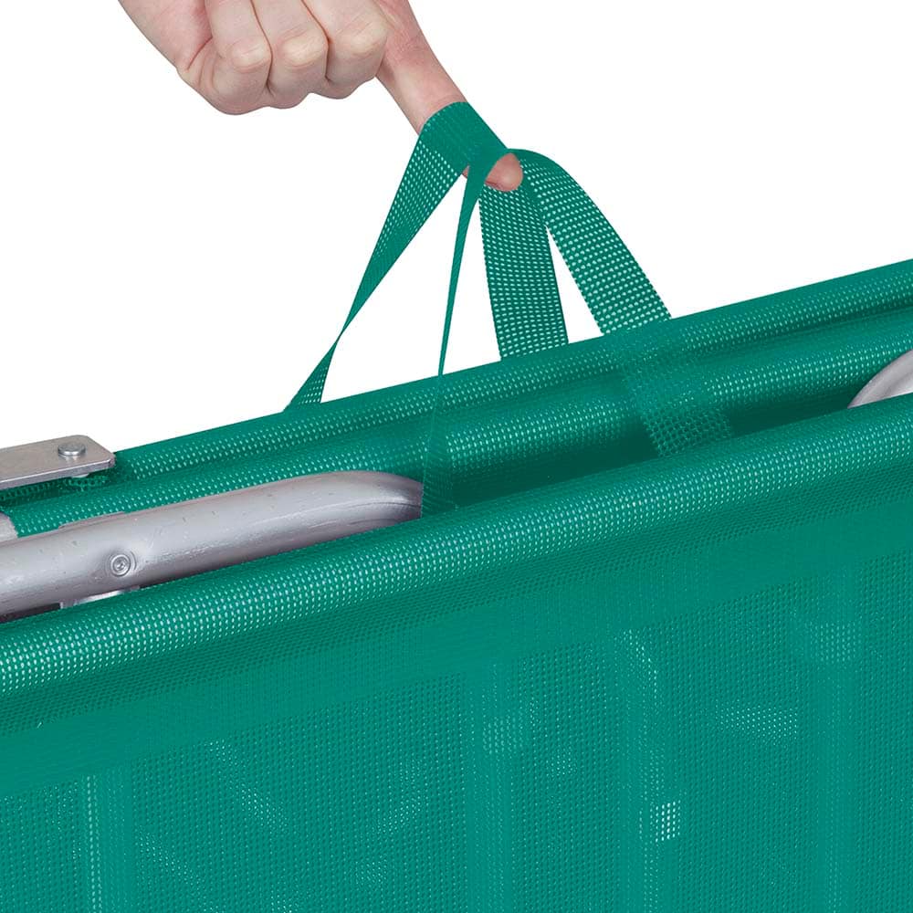 Silla Reposera Camastro Aluminio Mor Plegable Verde - Imagen 15