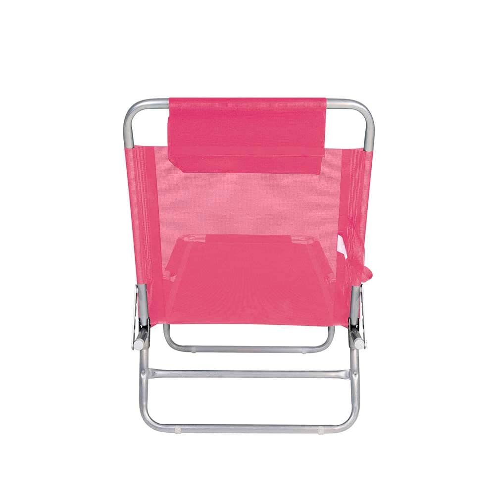 Silla Reposera Camastro Aluminio Mor Plegable Rosada - Imagen 5