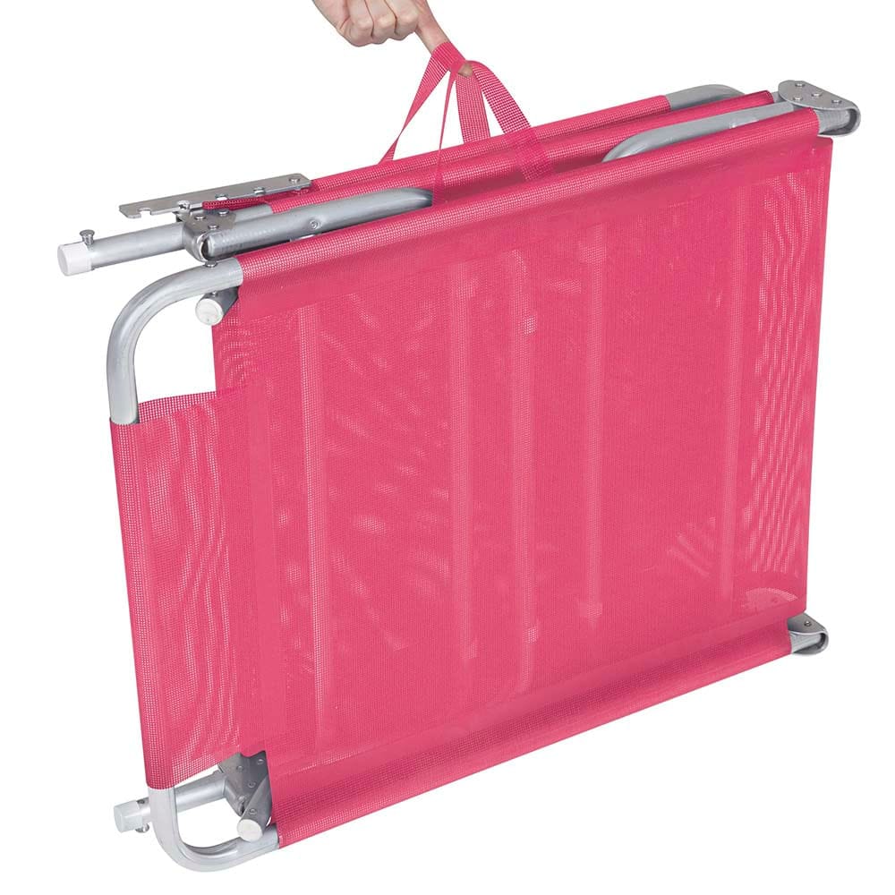 Silla Reposera Camastro Aluminio Mor Plegable Rosada - Imagen 7