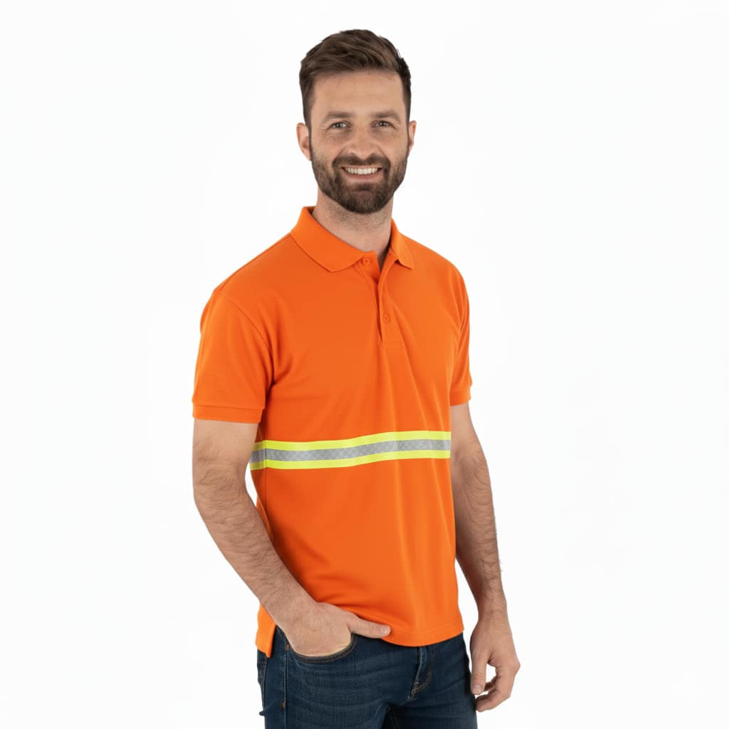 Remera Polo Manga Corta Con Reflectivo - Imagen 5