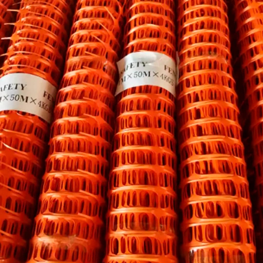 Malla Red Demarcatoria De Seguridad Naranja - Imagen 4