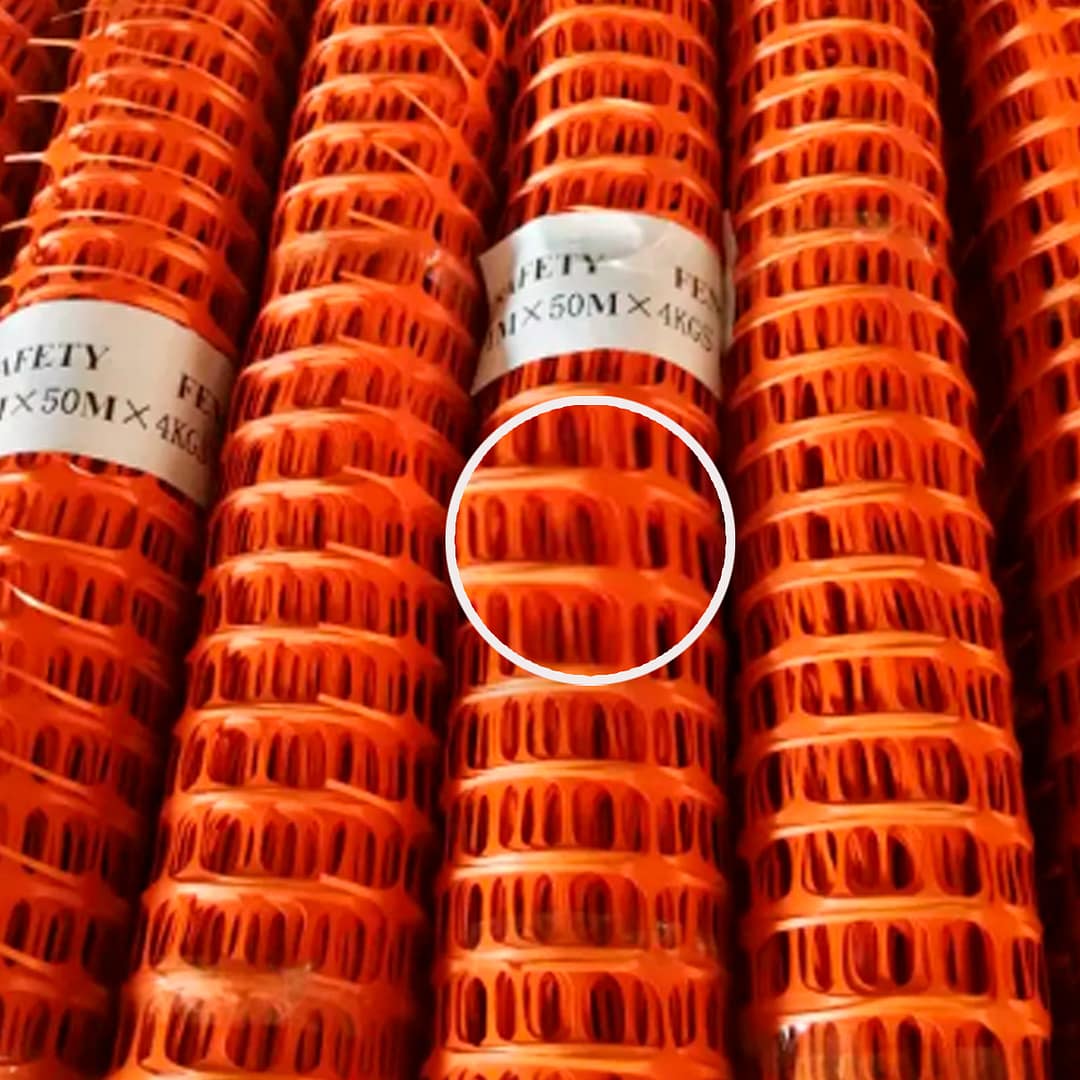 Malla Red Demarcatoria De Seguridad Naranja - Imagen 5