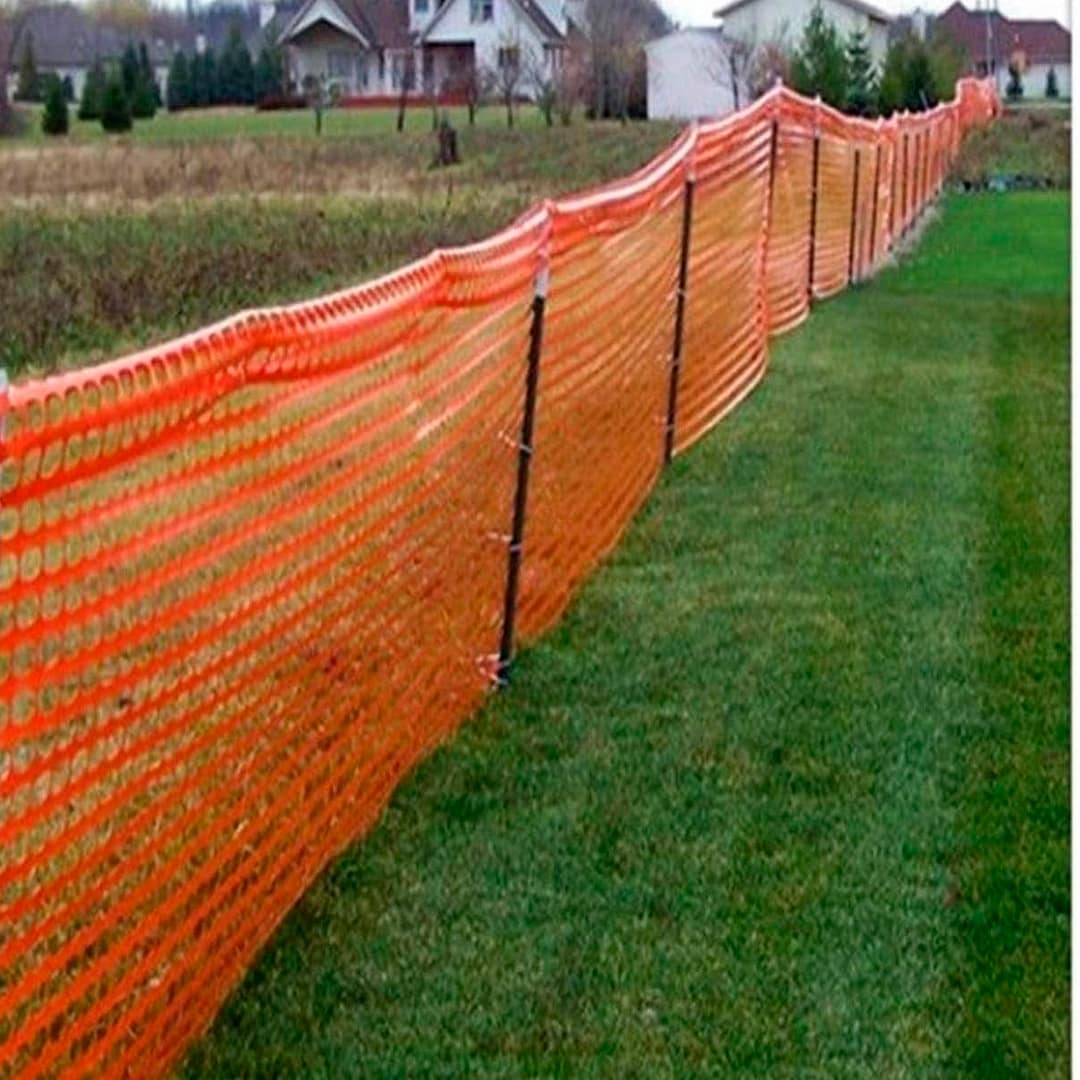 Malla Red Demarcatoria De Seguridad Naranja - Imagen 10