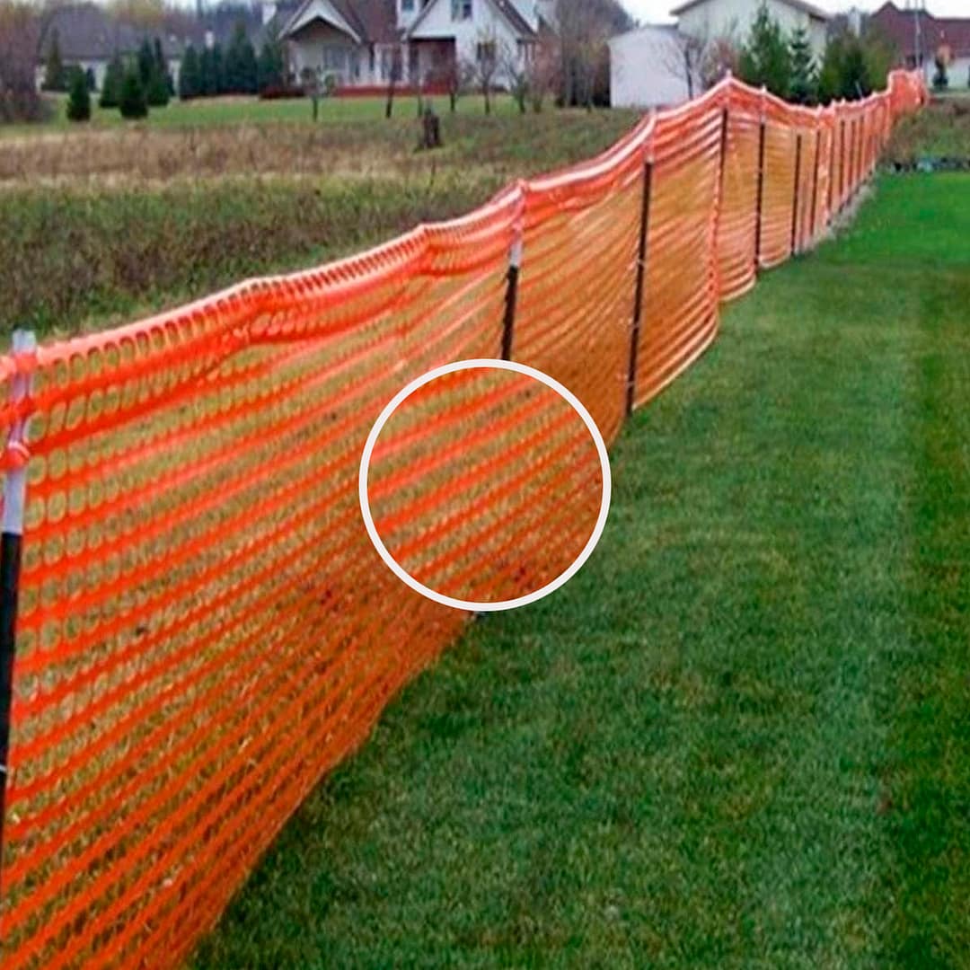 Malla Red Demarcatoria De Seguridad Naranja - Imagen 11