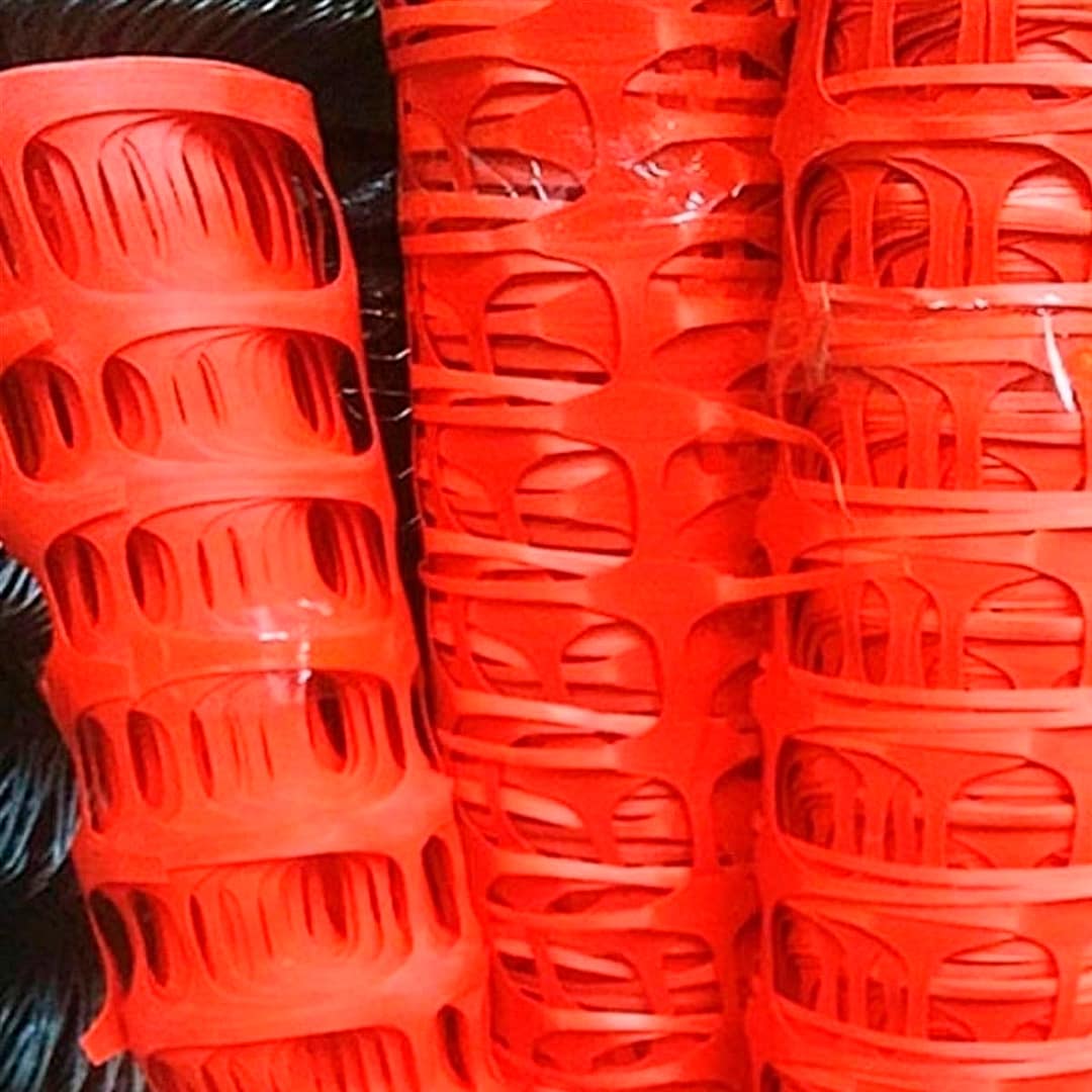 Malla Red Demarcatoria De Seguridad Naranja - Imagen 12