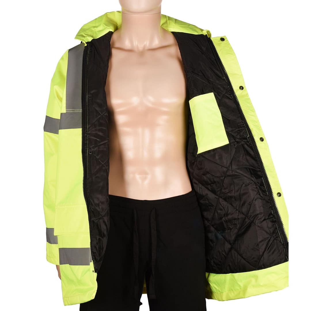 Campera Parka Reflectiva Impermeable Trabajo - Imagen 5