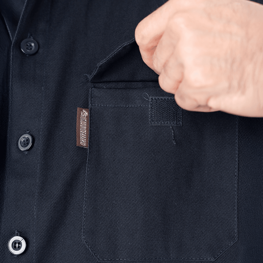 Camisa De Trabajo Hombre Negro Con Reflectivo - Imagen 9