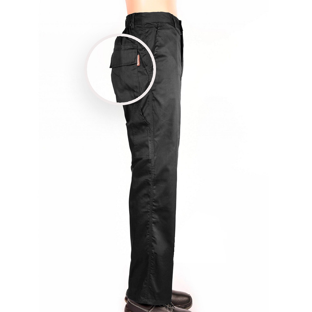 Pantalón Básico De Trabajo Negro - Imagen 7
