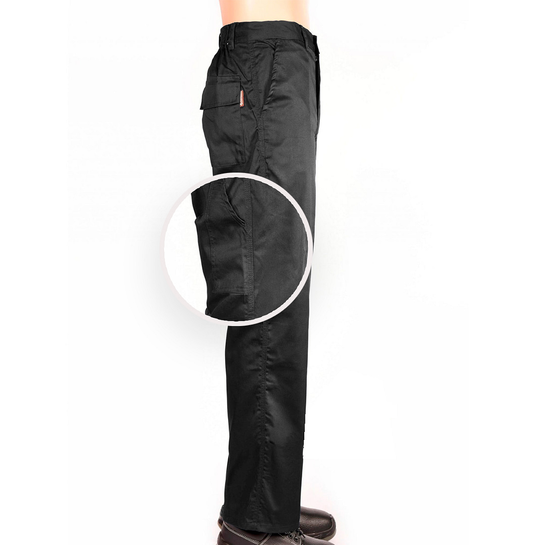 Pantalón Básico De Trabajo Negro - Imagen 8