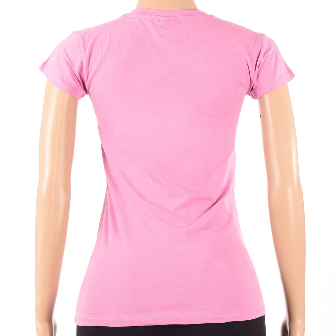 Remera Camiseta Dama Mujer Básica Manga Corta Escote En V - Imagen 2
