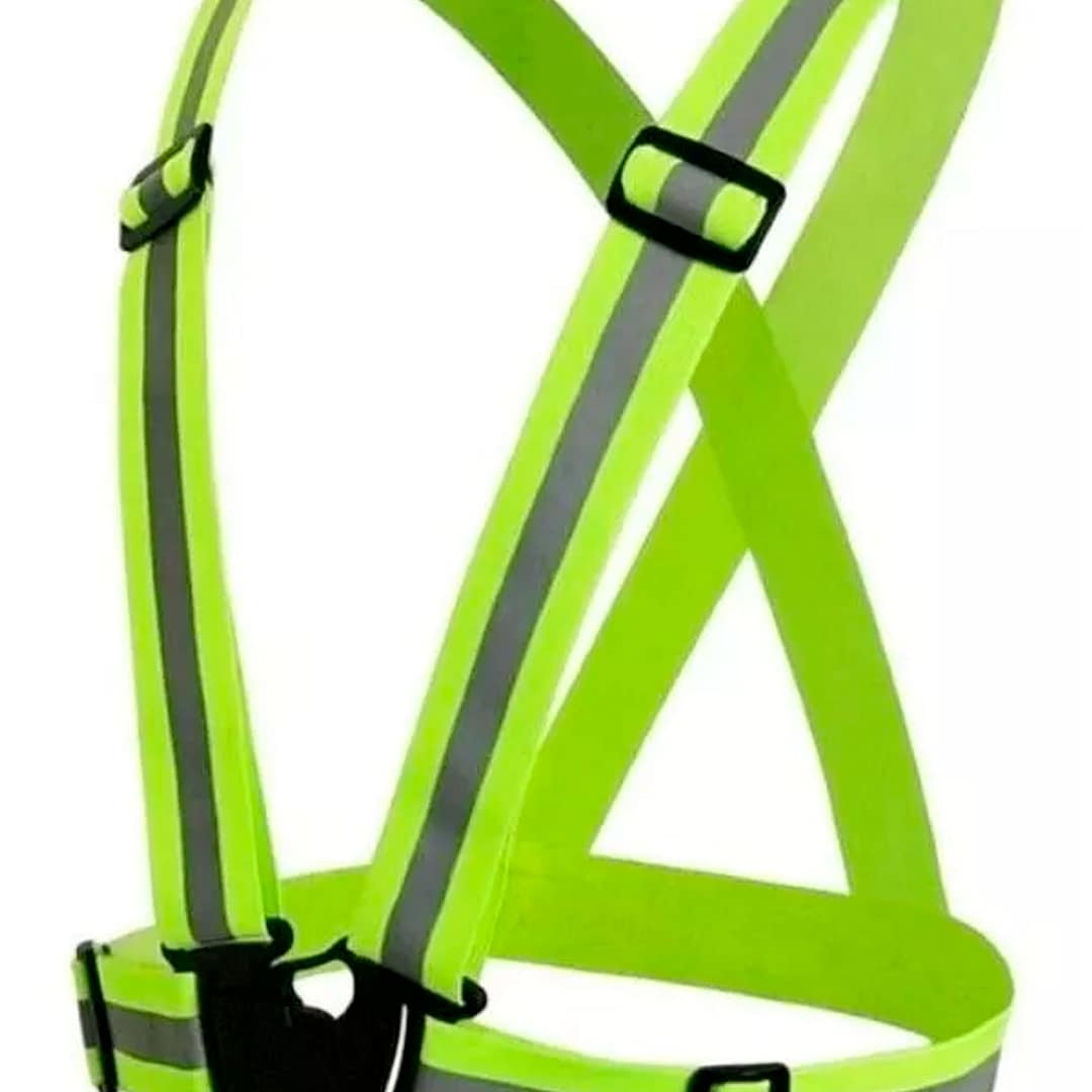 Cinta Chaleco Reflectivo Elástico Para Moto - Imagen 4