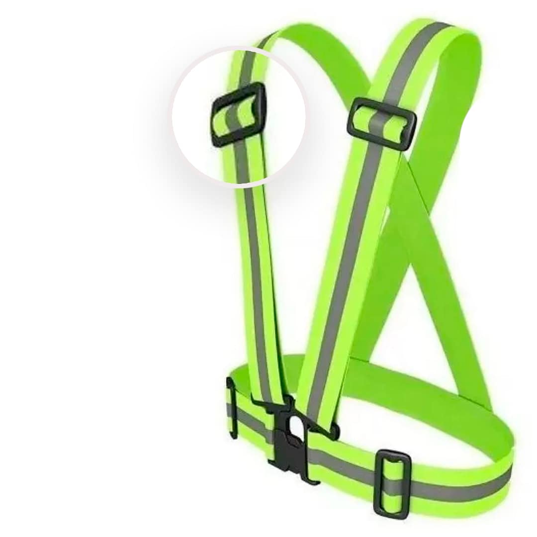 Cinta Chaleco Reflectivo Elástico Para Moto - Imagen 9