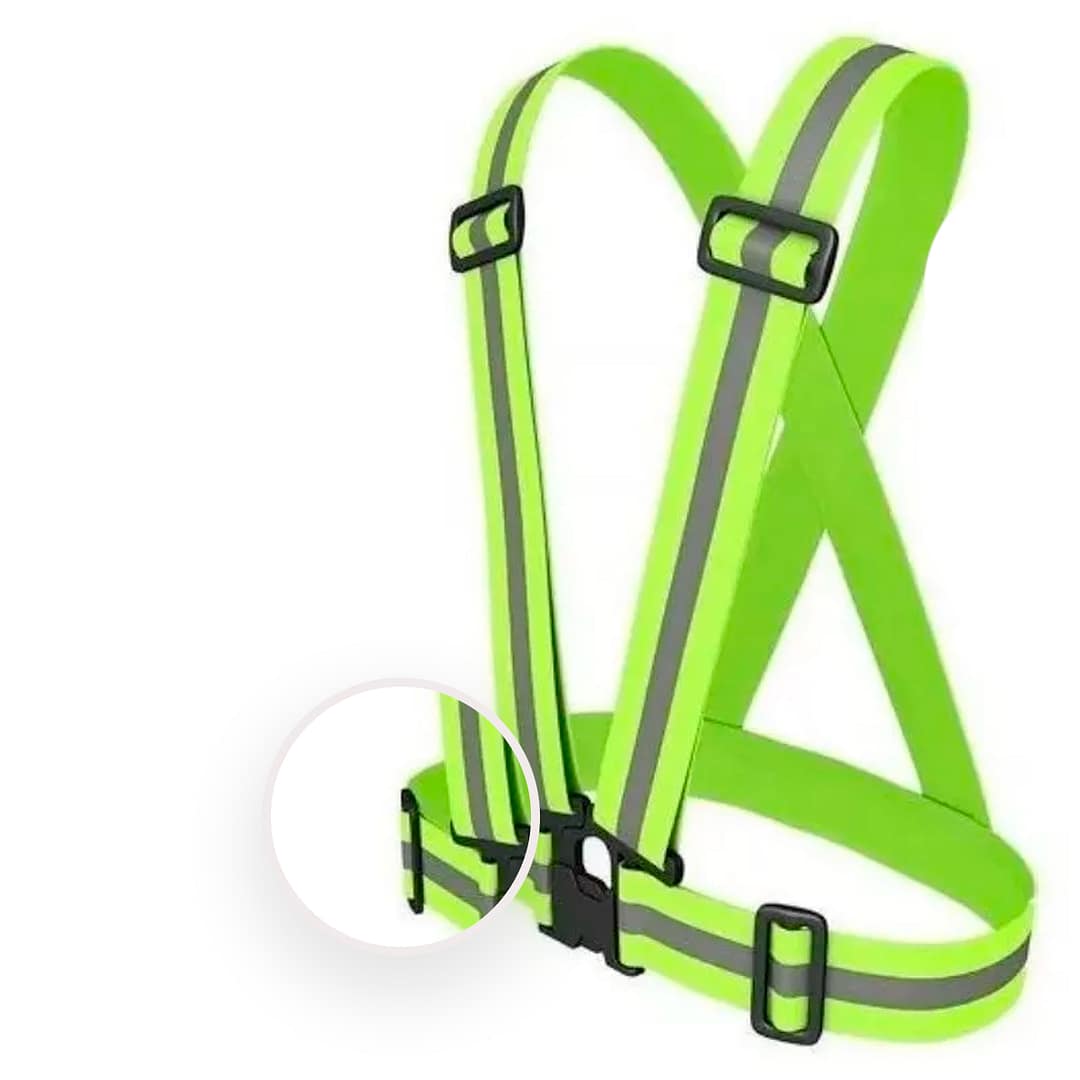 Cinta Chaleco Reflectivo Elástico Para Moto - Imagen 10