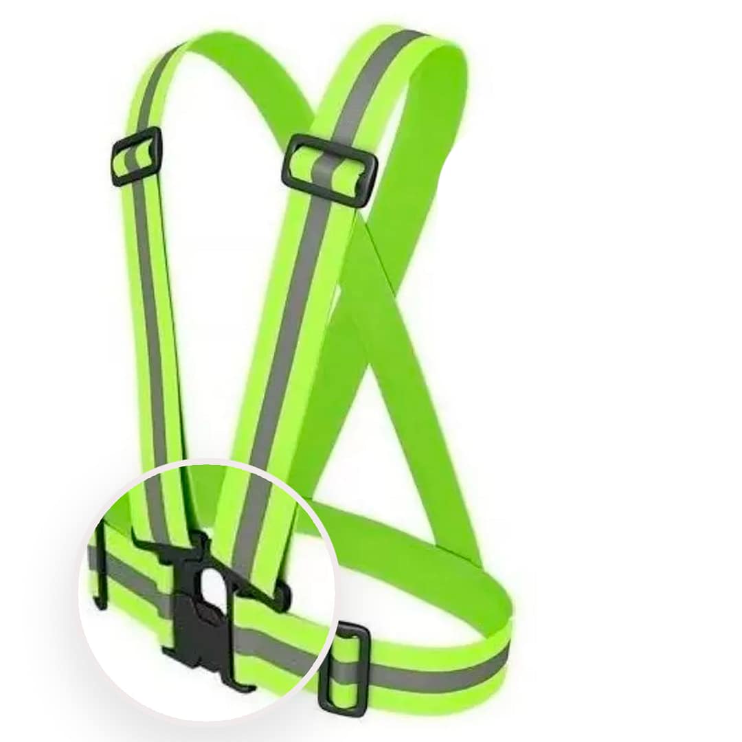 Cinta Chaleco Reflectivo Elástico Para Moto - Imagen 11