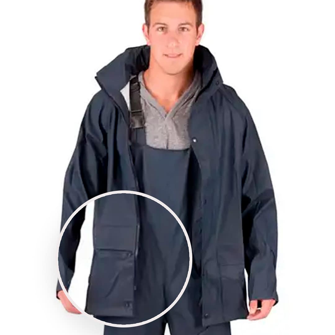 Equipo De Lluvia Impermeable Engomado Con Peto Calidad - Imagen 3