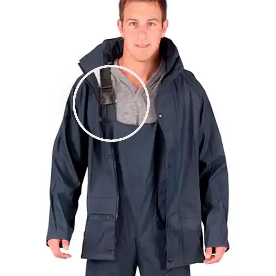 Equipo De Lluvia Impermeable Engomado Con Peto Calidad - Imagen 7