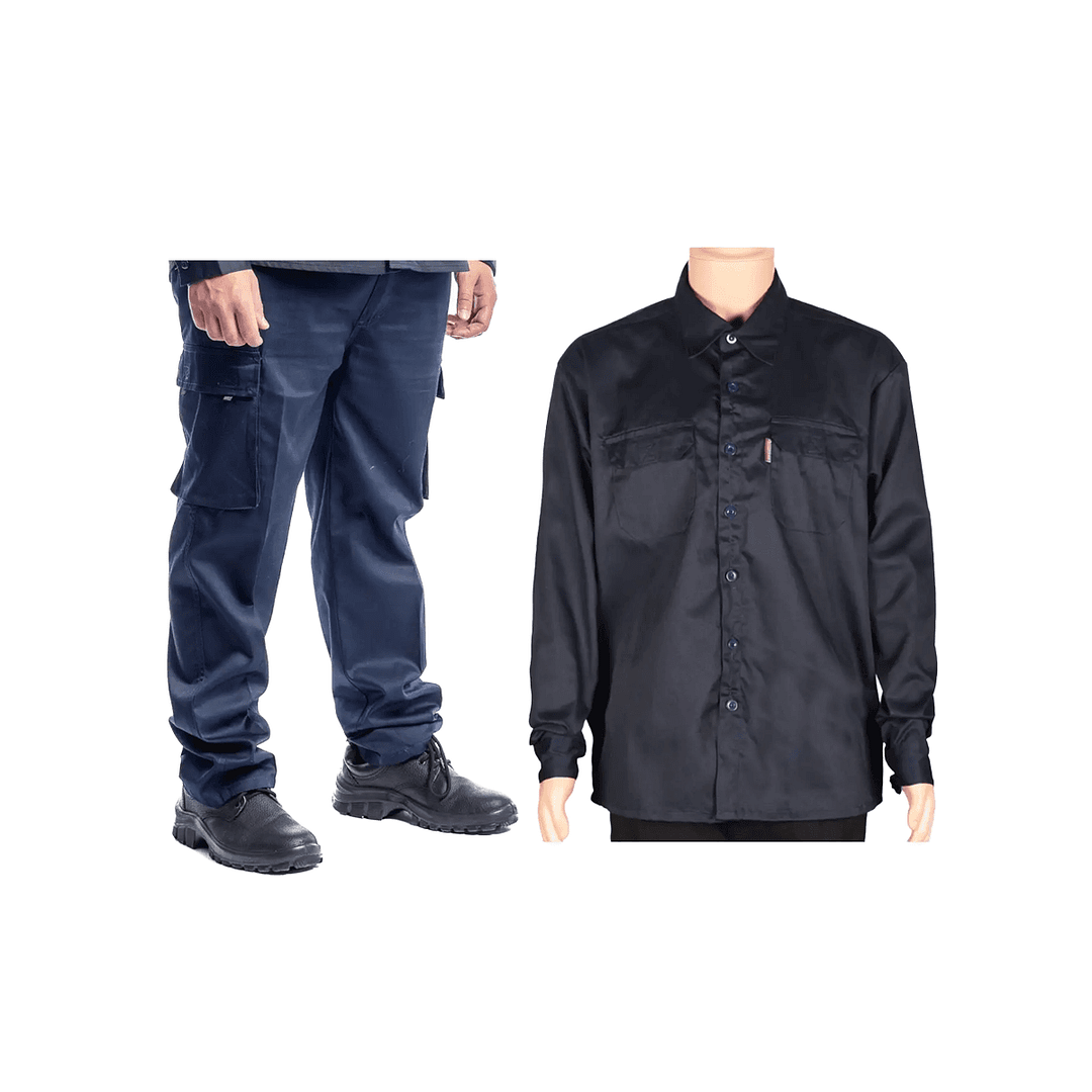 Camisa Gabardina Pantalón Cargo Industrial