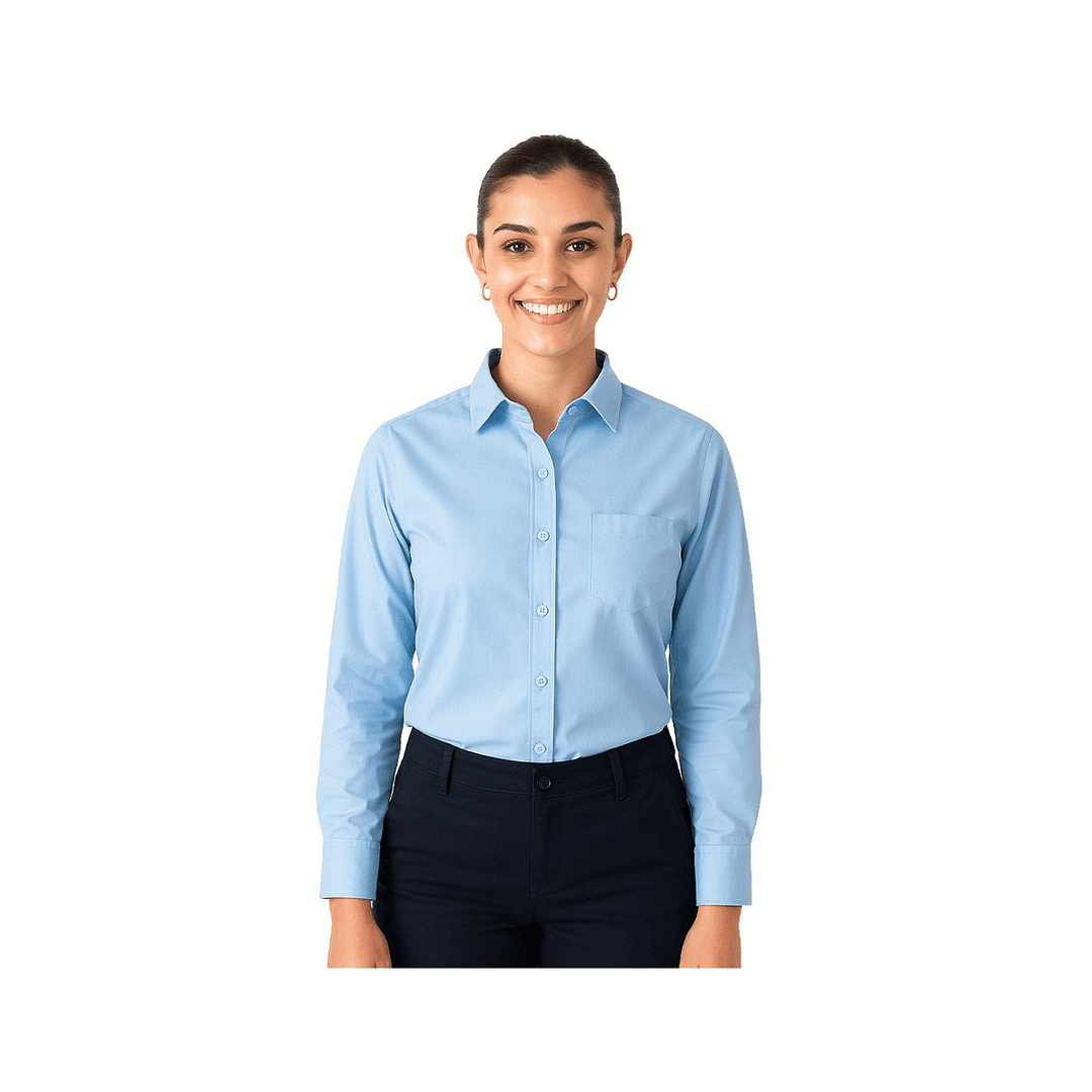 Camisa De Vestir Ejecutiva Dama Manga Larga - Imagen 4