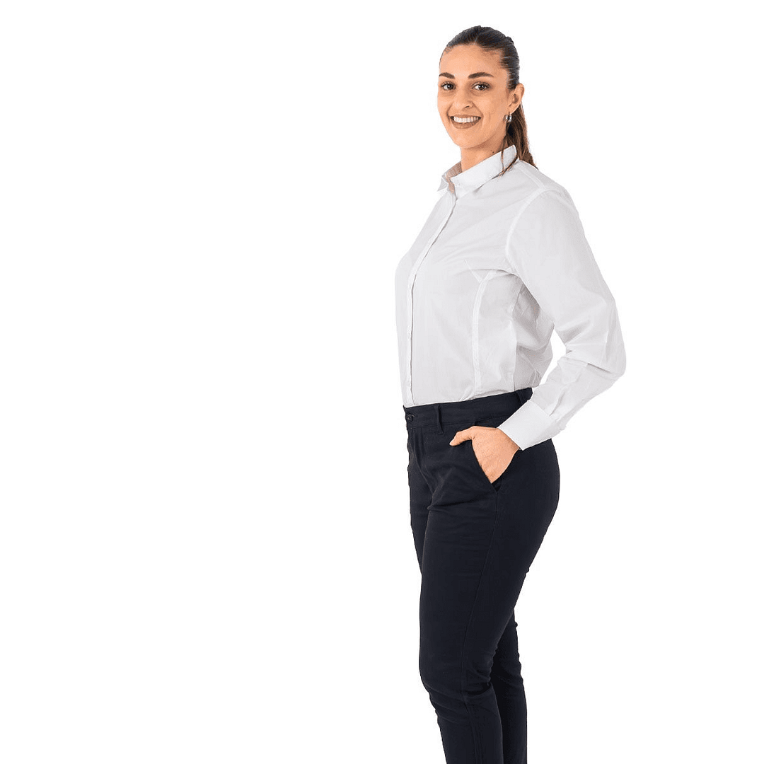 Camisa De Vestir Ejecutiva Dama Manga Larga - Imagen 8