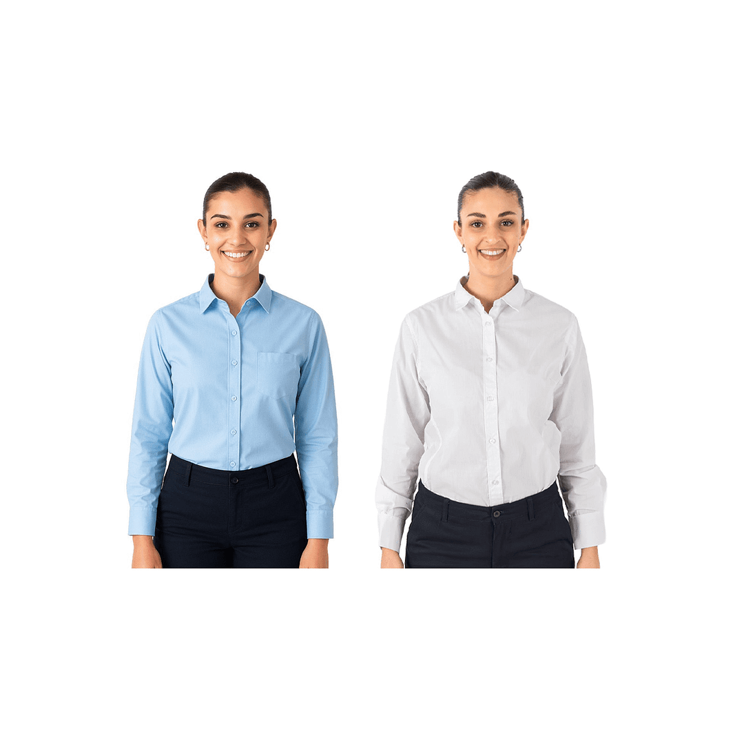 Camisa De Vestir Ejecutiva Dama Manga Larga