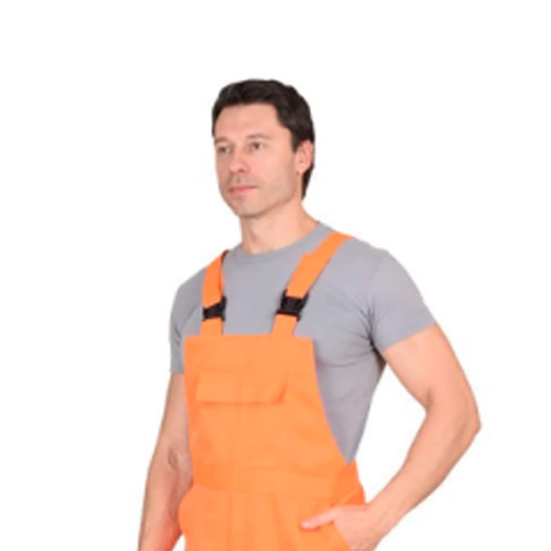 Jardinero De Trabajo Naranja Con Reflectivo - Imagen 4