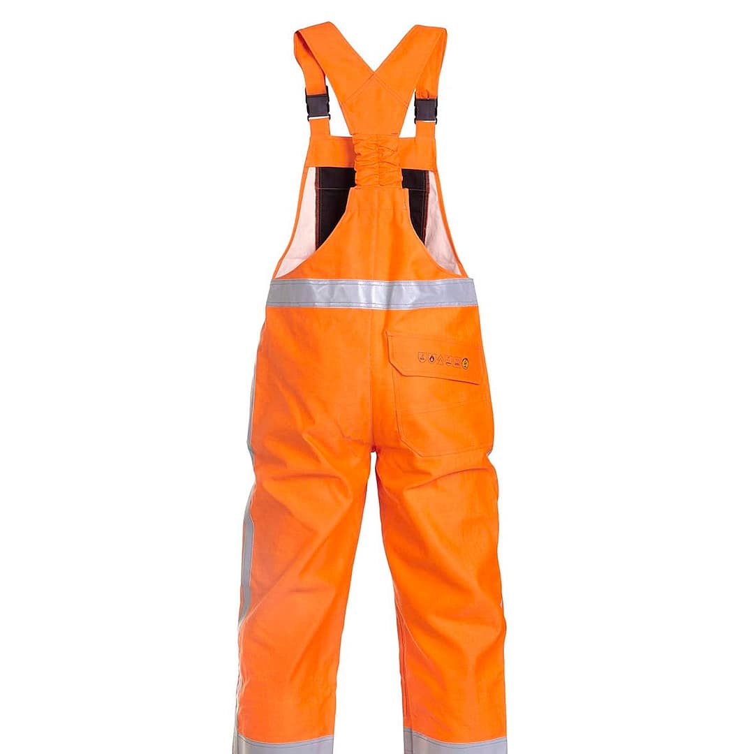 Jardinero De Trabajo Naranja Con Reflectivo - Imagen 9