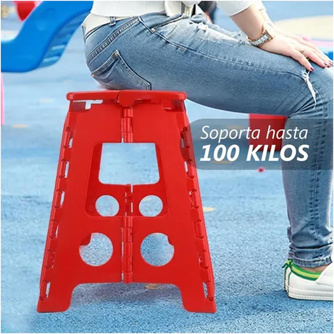 Banco De Plástico Plegable Multiuso - Imagen 9