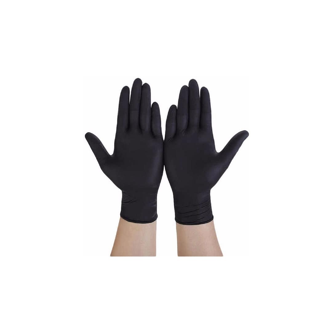 Guante Nitrilo Descartable Negro Caja 100 Unidades