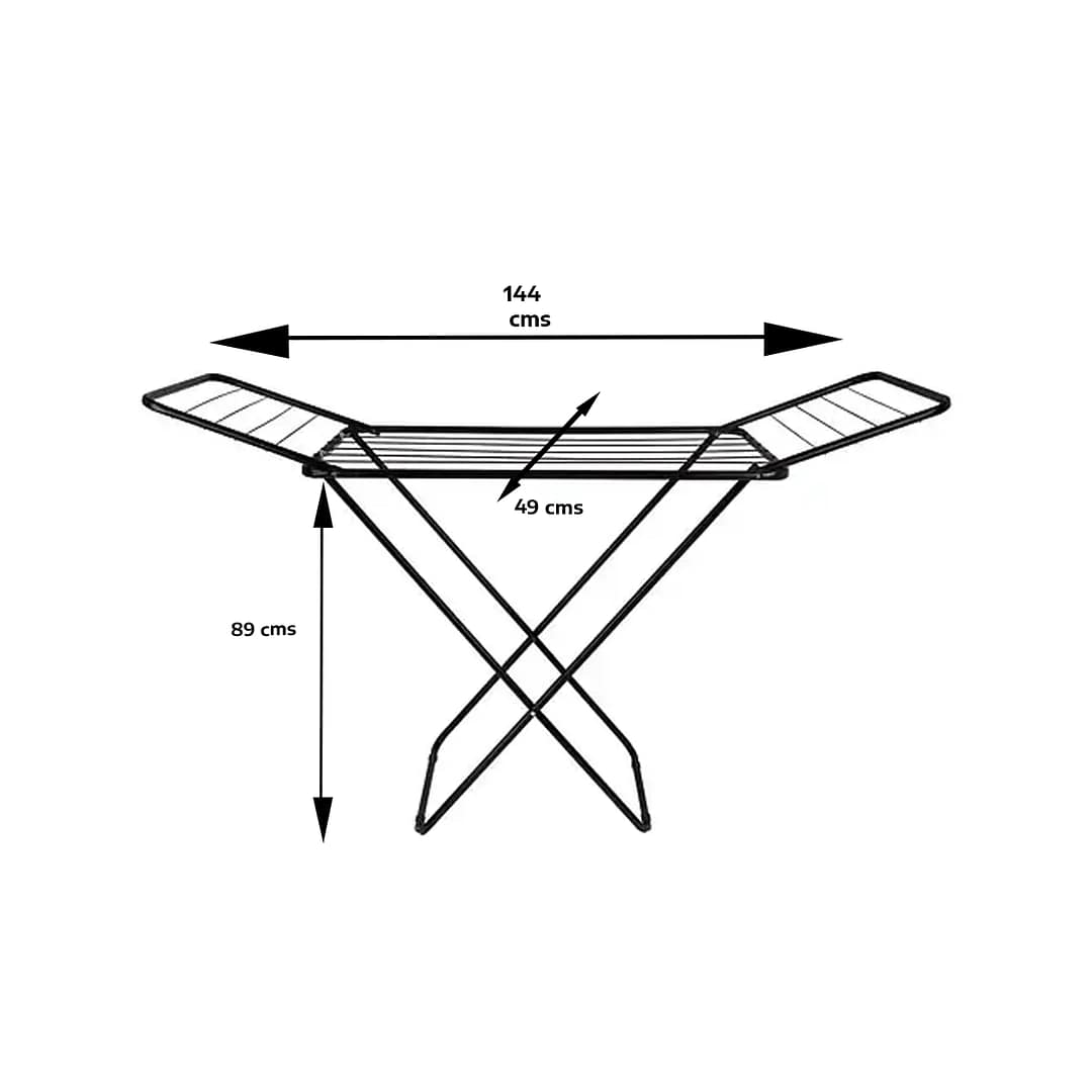 Tendedero Ropa De Pie Plegable Acero 11 Mts - Imagen 2