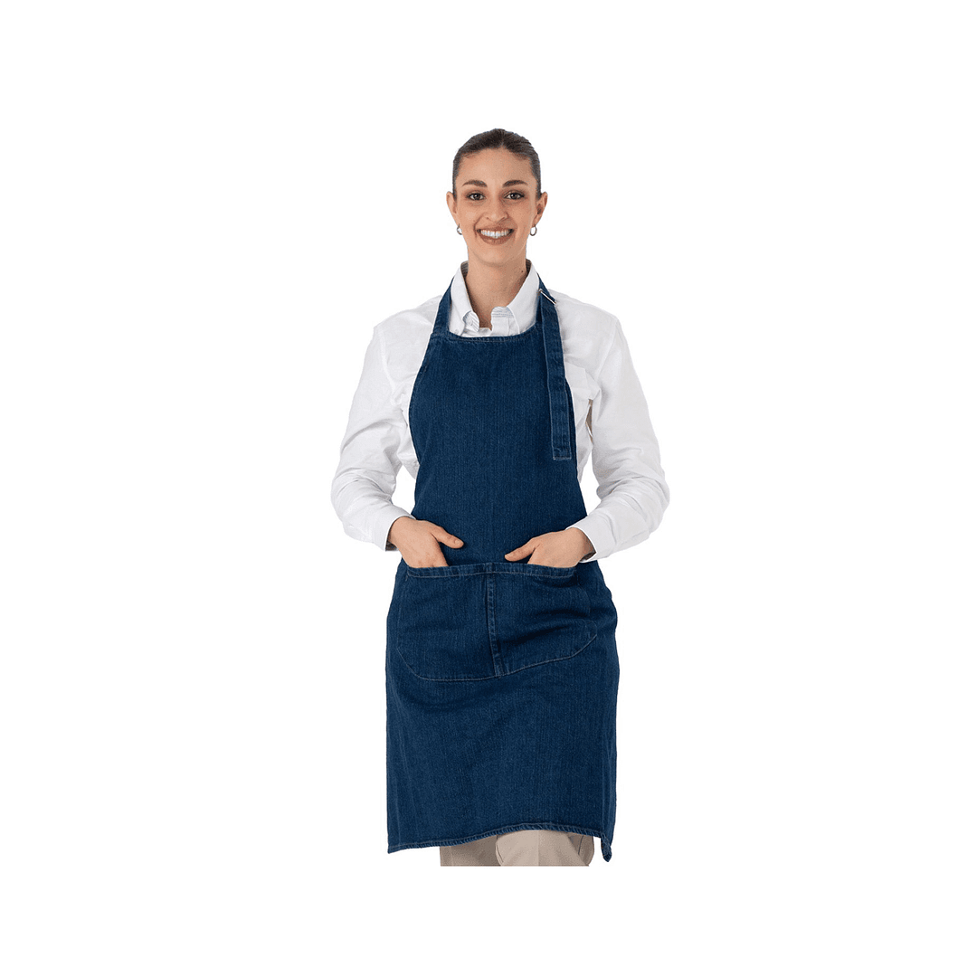 Delantal De Cocina Parrilla Jean Azul Unisex - Imagen 10