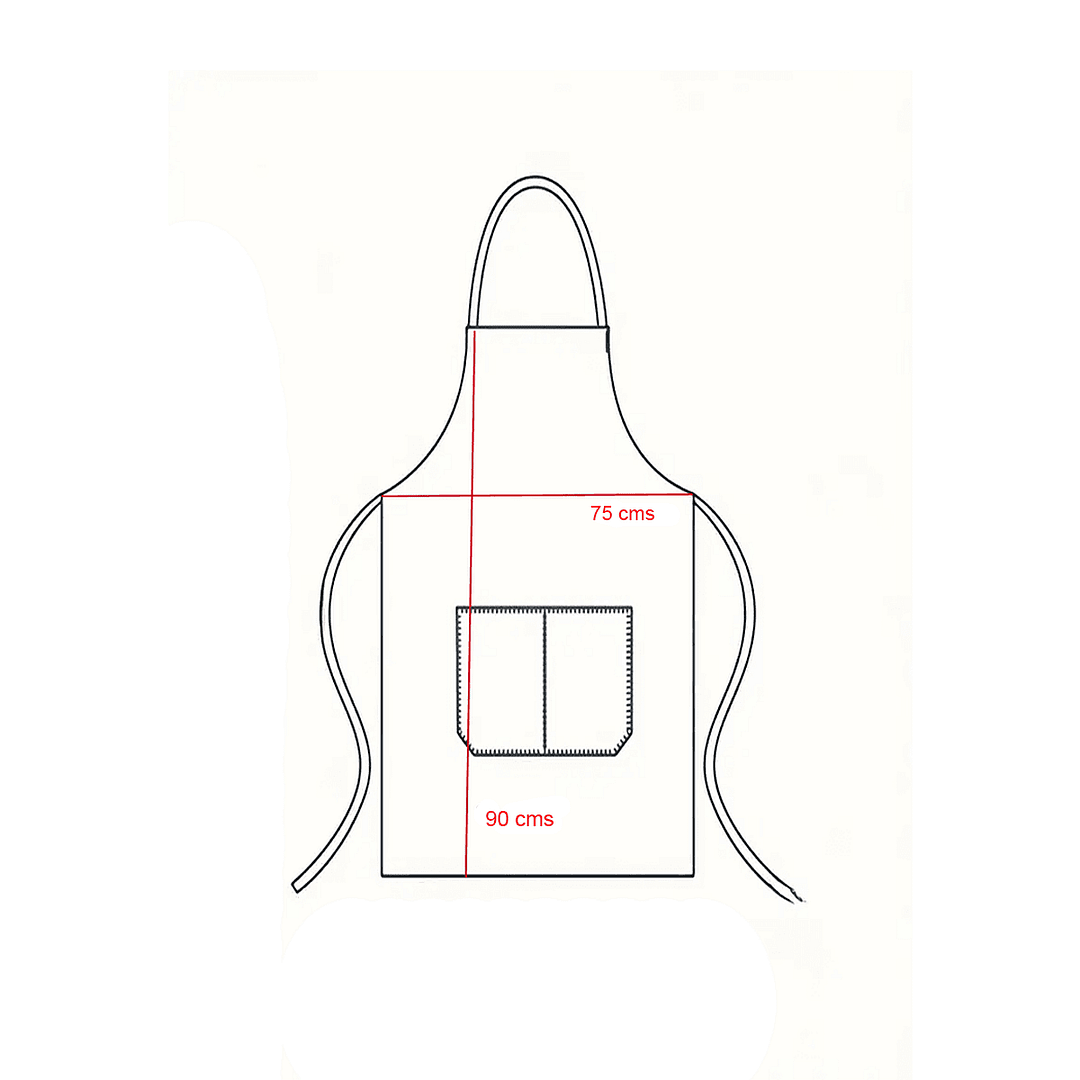 Delantal De Cocina Parrilla Jean Azul Unisex - Imagen 2