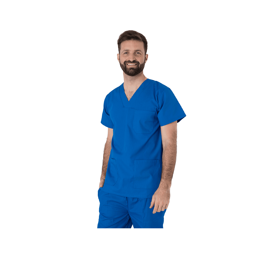 Casaca Médico Enfermero Manga Corta Uniforme Colores Varios - Imagen 13