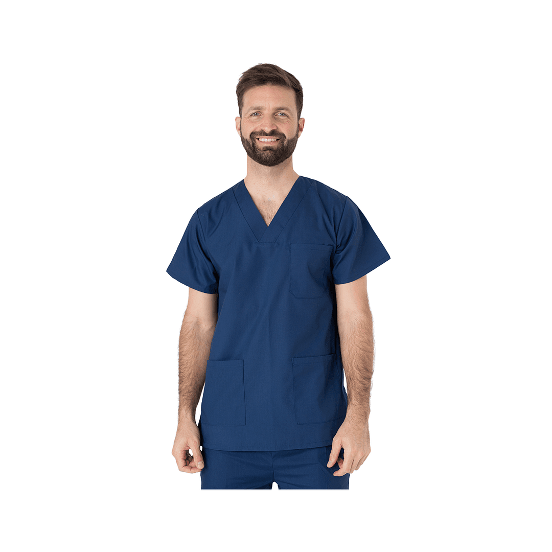 Casaca Médico Enfermero Manga Corta Uniforme Colores Varios - Imagen 17