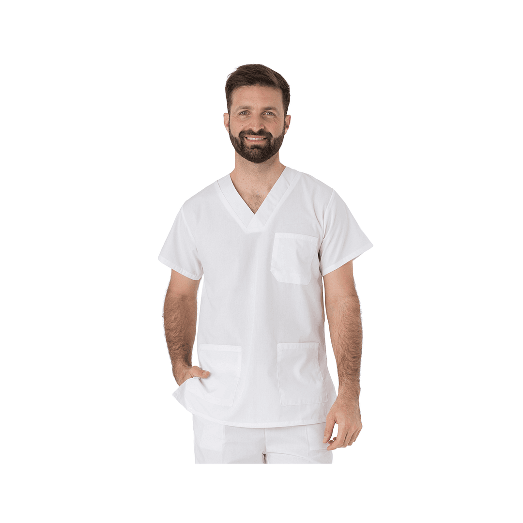 Casaca Médico Enfermero Manga Corta Uniforme Colores Varios - Imagen 15